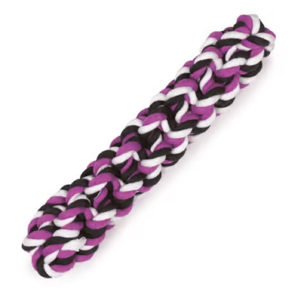 Zanies Purple Rope/Rubber Rope Stick Dog Toy Large
